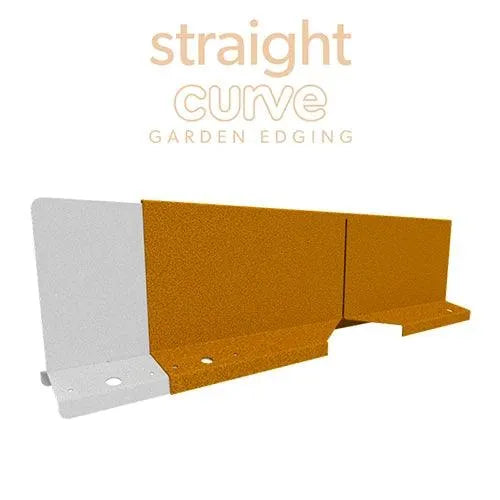 Zero-Flex Garden Edging Corner WS - Weathered Steel - Straightcurve - Australian Landscape Supplies