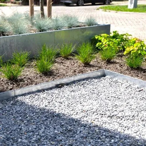 Rigid Garden Edging GS 2200mm Long - Galvanised Steel - Straightcurve - Australian Landscape Supplies