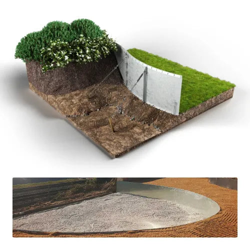 Straightcurve Flex Raised 560mm Garden Bed & Retaining Galvanised Steel 2160mm | Garden Edging | Australian Landscape Supplies