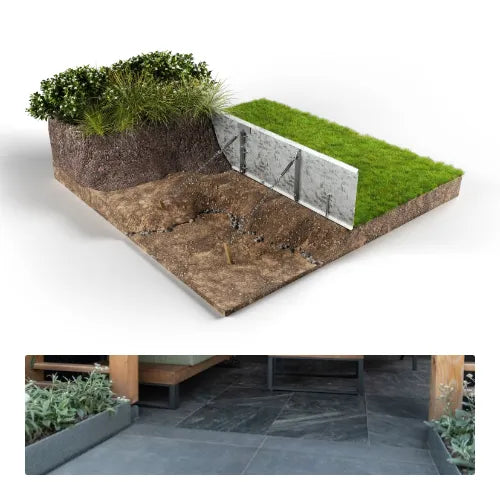 Straightcurve 400mm Rigid Raised Garden Bed & Retaining Galvanised Steel 2160mm | Garden Edging and Garden Retaining | Australian Landscape Supplies