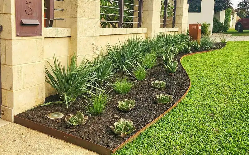 Straightcurve Corten Steel Garden Edging Available from Australia Landscape Supplies