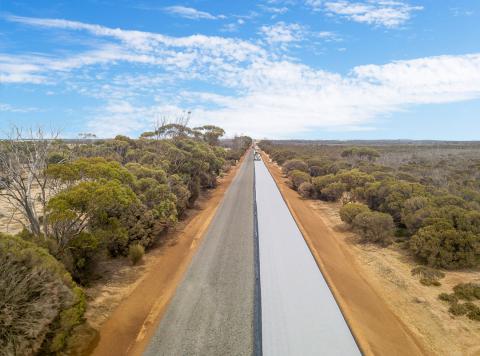 Geofabrics road geotextile wrap