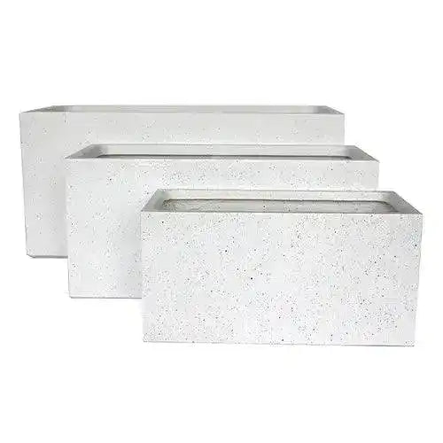 Asher Trough - White Terrazzo - Australian Landscape Supplies