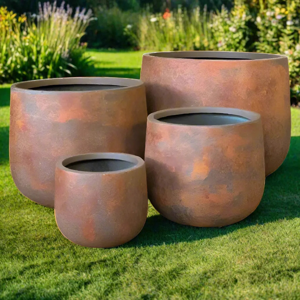 Odyssey Drum Pot - Rust - Australian Landscape Supplies