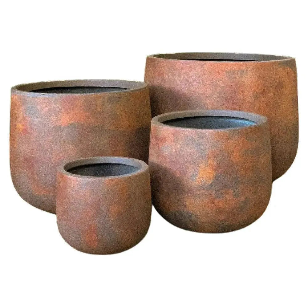 Odyssey Drum Pot - Rust - Australian Landscape Supplies