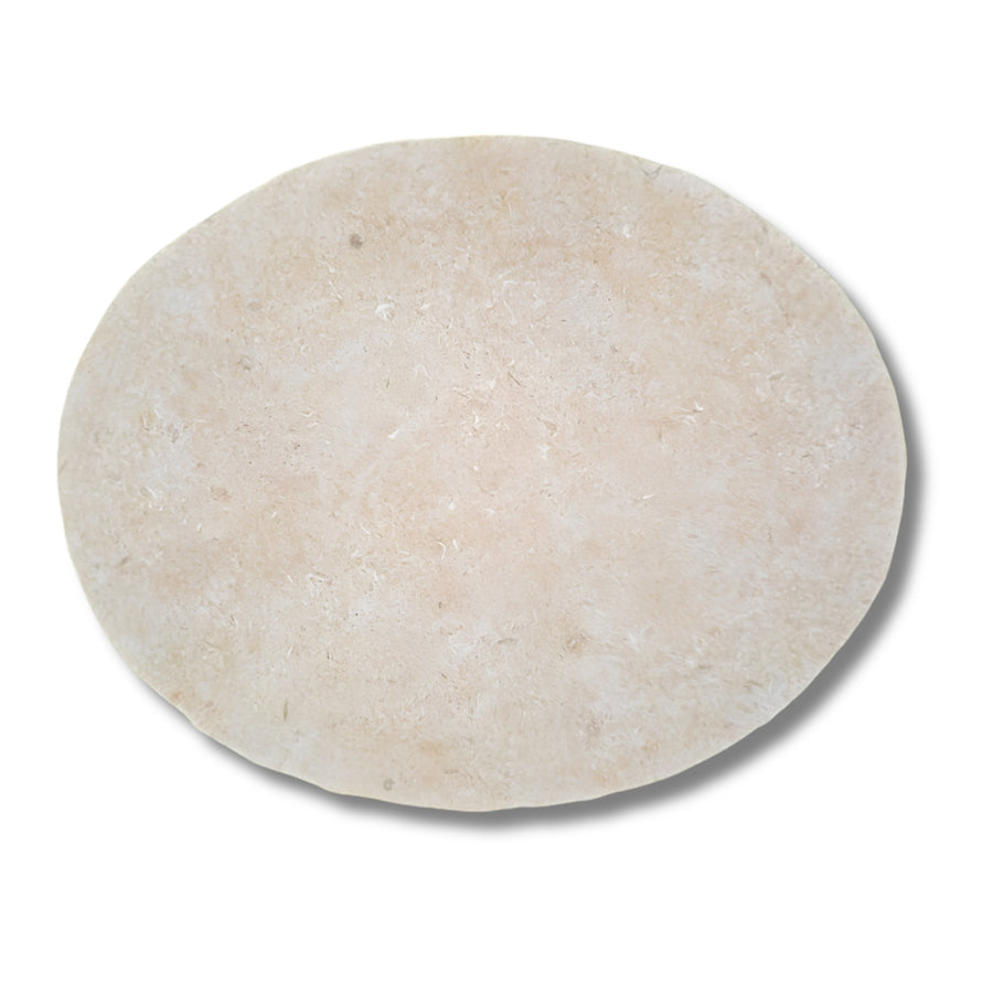Egyptian Limestone Oval Stepper
