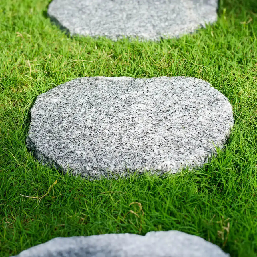 White Granite Organic Stepping Stone - Flamed - Australian Landscape Supplies