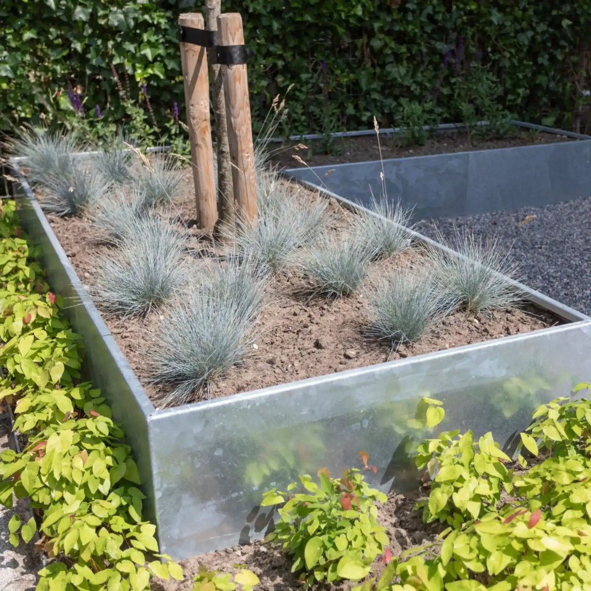 Zero-Flex Raised Garden Bed 560mm - Galvanised Steel - Australian Landscape Supplies