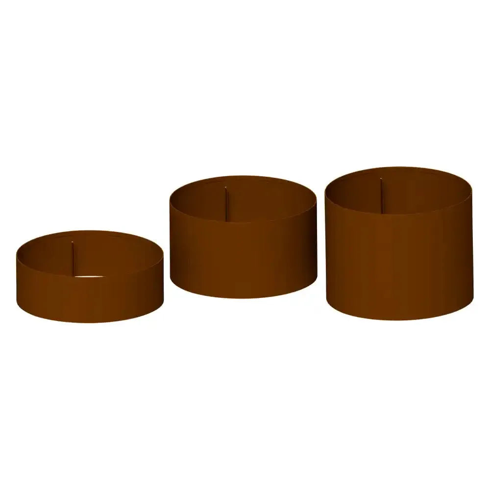 Raised Garden Bed Ring WS 800mm Wide - Weathered Steel - Straightcurve - Australian Landscape Supplies