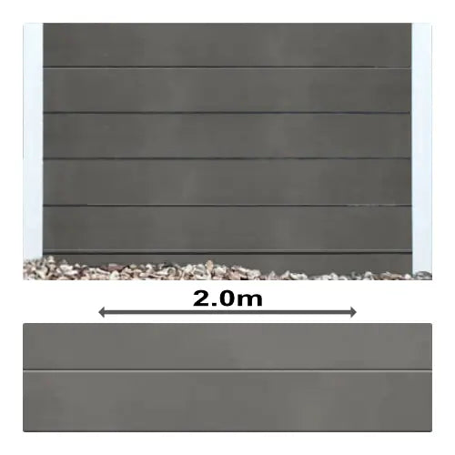 Charcoal Plain Smooth Concrete Sleepers - 2000mm | PCD Prime Concrete Developments | Australian Landscape Supplies