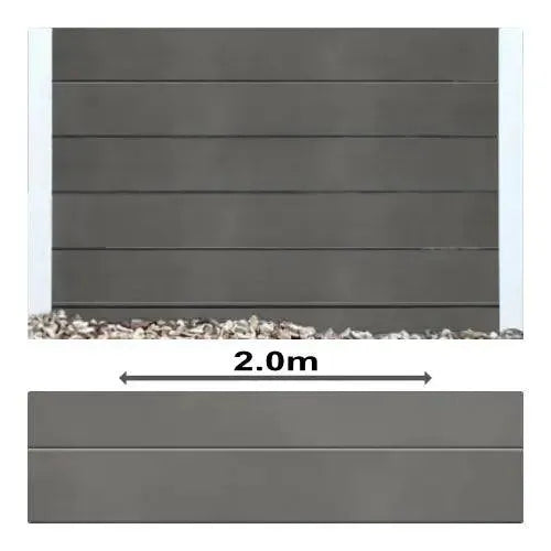 Charcoal Plain Smooth Concrete Sleepers - PCD - Australian Landscape Supplies