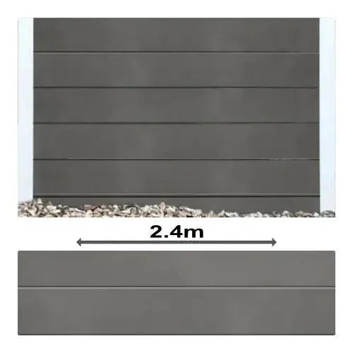 Charcoal Plain Smooth Concrete Sleepers - PCD - Australian Landscape Supplies