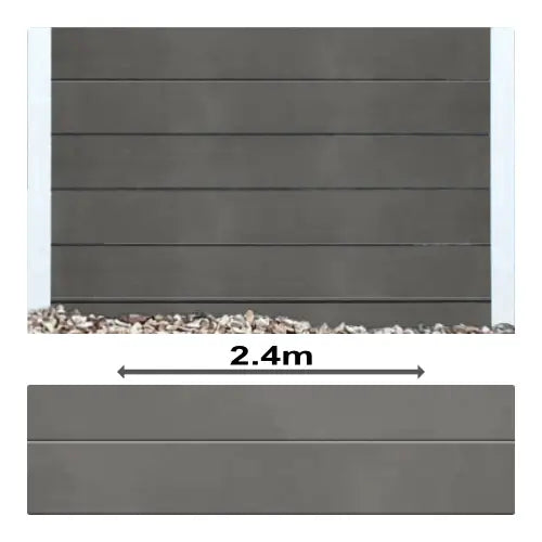 Charcoal Plain Smooth Concrete Sleepers - 2400mm | PCD Prime Concrete Developments | Australian Landscape Supplies