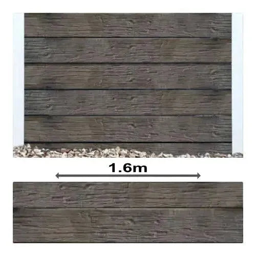 Charcoal Timber Rustic Concrete Sleepers - PCD - Australian Landscape Supplies