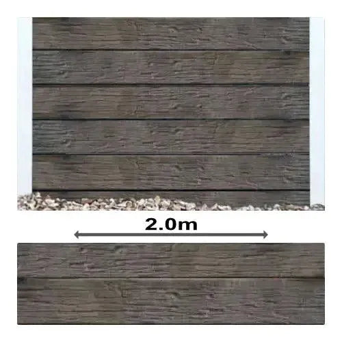 Charcoal Timber Rustic Concrete Sleepers - PCD - Australian Landscape Supplies