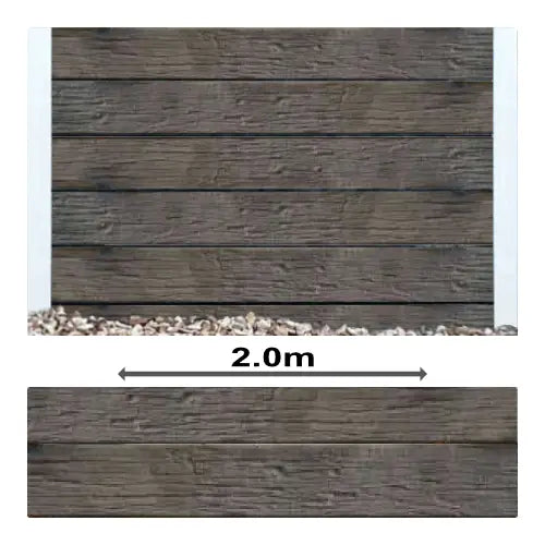 Charcoal Timber Rustic Concrete Sleepers - 2000mm | PCD Prime Concrete Developments | Australian Landscape Supplies