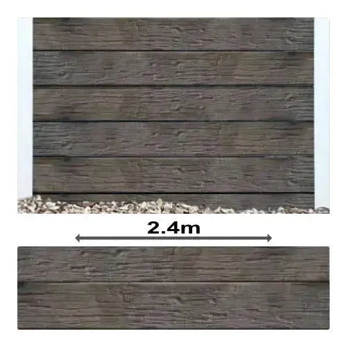 Charcoal Timber Rustic Concrete Sleepers - 2400mm | PCD Prime Concrete Developments | Australian Landscape Supplies