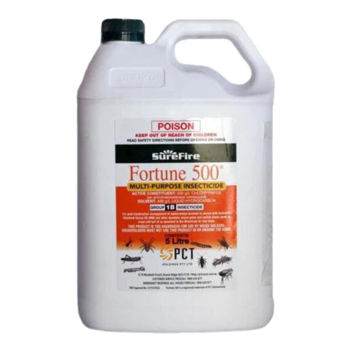 Fortune 500 EC Insecticide 5 Litre - Surefire | Garden Pest Control | Australian Landscape Supplies