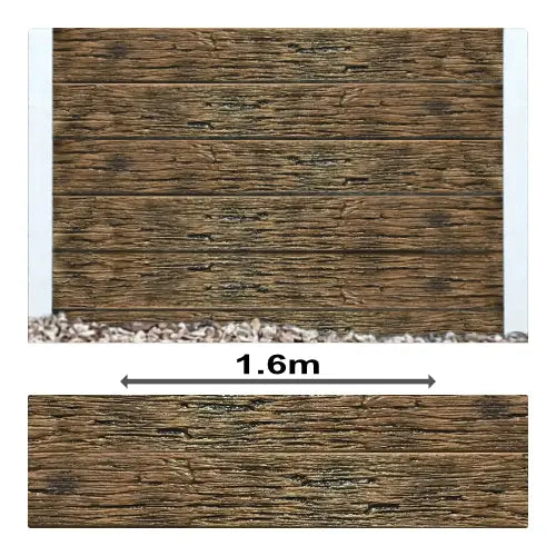 Oakey Brown Timber Optimum Sealed Concrete Sleepers - 1600mm | PCD Prime Concrete Developments | Australian Landscape Supplies