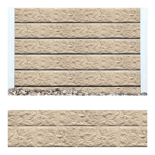 Sandstone Block Pattern Concrete Sleepers | PCD Prime Concrete Developments | Australian Landscape Supplies