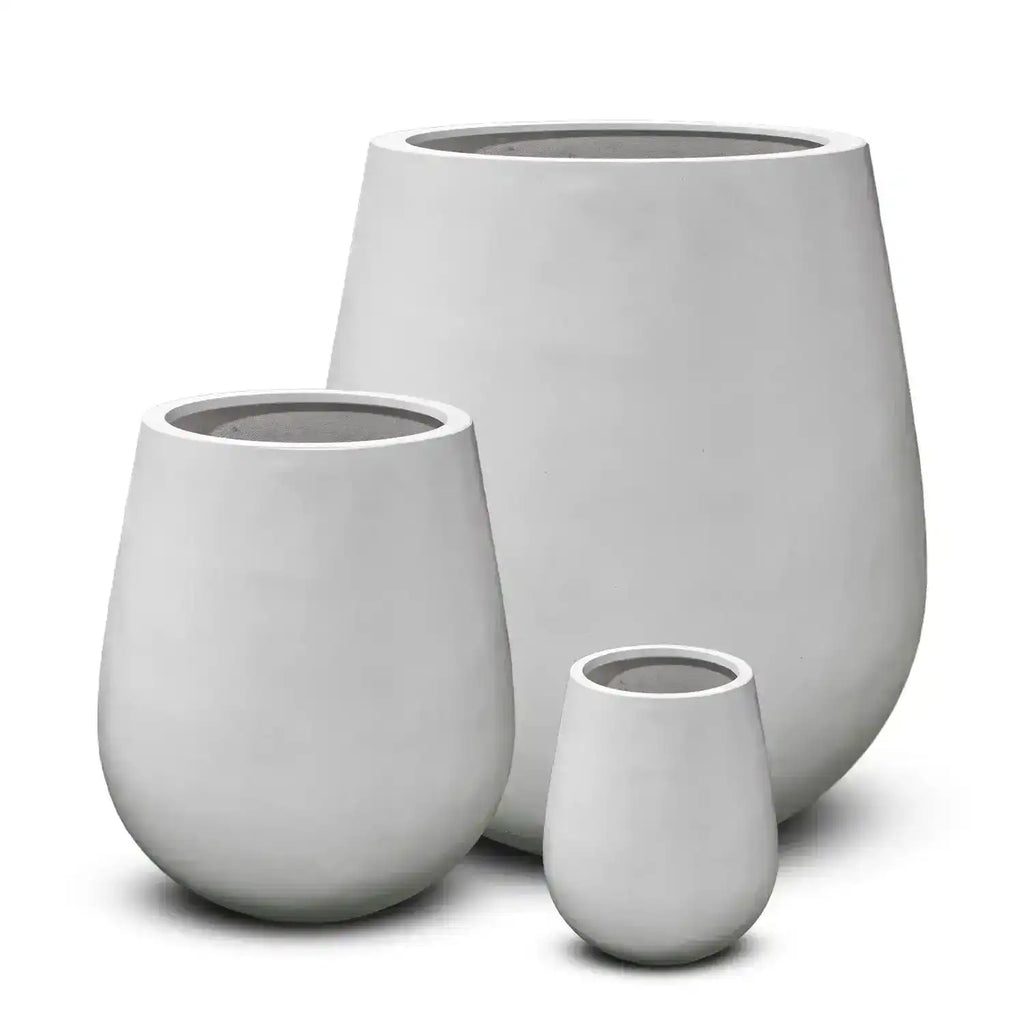 Triton U Pot - Pure White - Large Pot - Australian Landscape Supplies