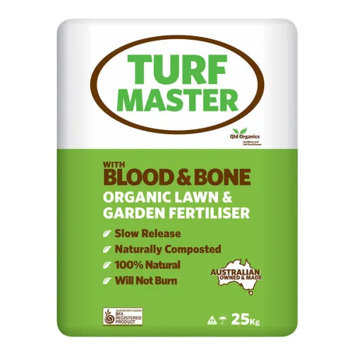 Turf Master 25kg Pellets | QLD Organics | Fertiliser | Australian Landscape Supplies