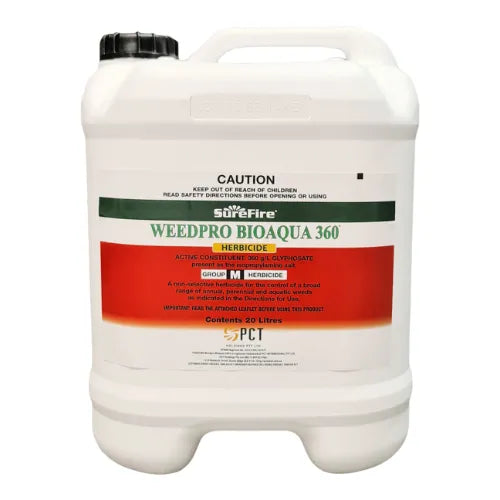 SureFire WEEDPRO BIOAQUA 360 20 Liter Herbicide - PCT | Weed Killer | Australian Landscape Supplies