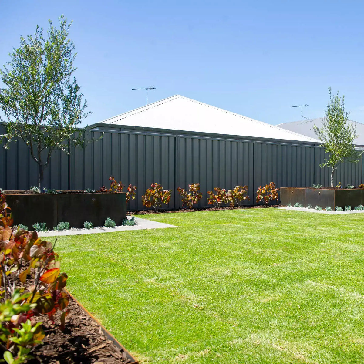 Zero-Flex Raised Garden Bed 560mm - Corten Steel - Australian Landscape Supplies