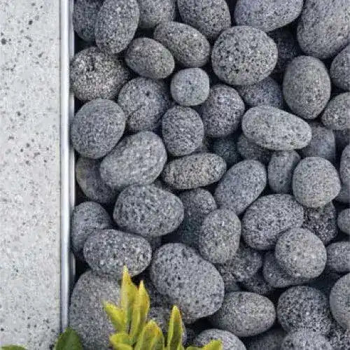 Charcoal Lava Natural Pebbles Australian Landscape Supplies