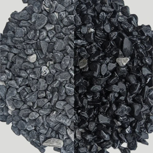 Cloudy Black - Natural Pebbles | Decorative Pebbles  | Australian Landscape Supplies
