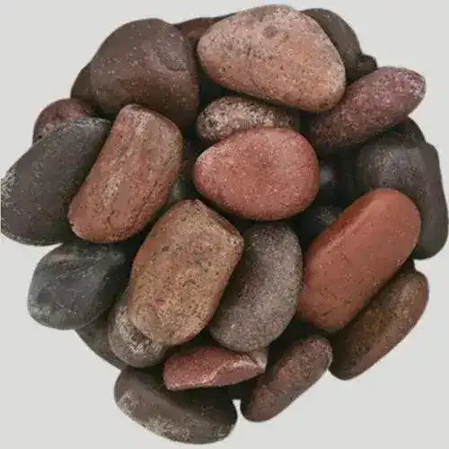 Red Polished Pebbles Stone Natural River Decoration Stone Red Polish