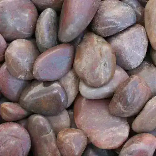 Red - Polished Pebbles - 20kg - Kashmiri - Australian Landscape Supplies