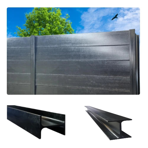 Fibre Reinforced Polymer Beyond Steel 125 H Retaining Posts - FITTA | Retaining Walls | Australian Landscape Supplies