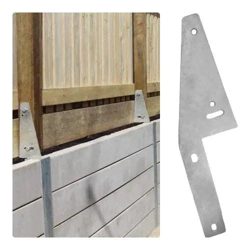 Galvanised Steel Offset Fence Bracket 580mm x 100mm | 6mm - AusLS Steel | Retaining Walls | Australian Landscape Supplies