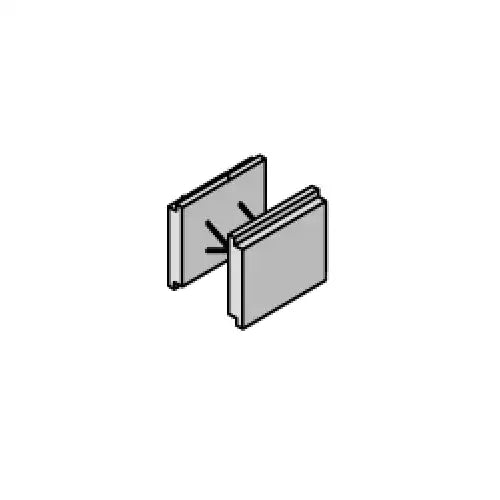 Half Block Pentablock 202 x 165 x 205 Raw (Smooth Concrete) Modular Concrete Sleeper Block