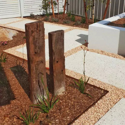 Rigid Garden Edging Weathering Steel - Straightcurve | Garden Edging | Australian Landscape Supplies