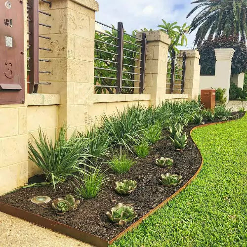 Flex Garden Edging Weathering Steel - Straightcurve | Garden Edging | Australian Landscape Supplies